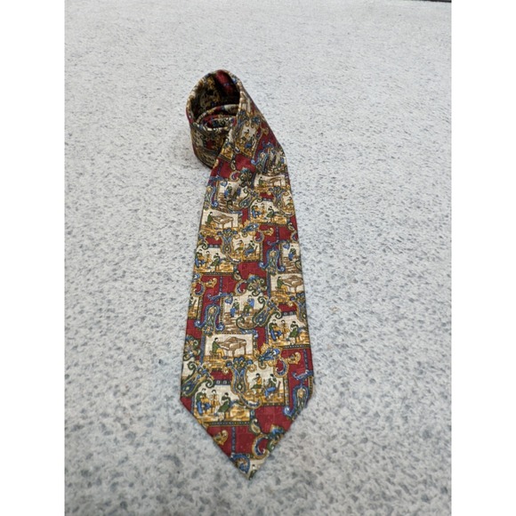 Andrea Sarti Other - Vintage Andrea Sarti Renaissance Theme Silk Tie Made in Italy Elegant Unique